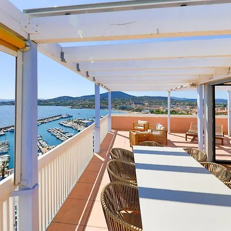 Luxurious Penthouse With Panoramic View St Tropez Daire Sainte-Maxime